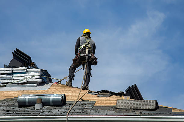 Professional Flat Roof Repair technician working in Noxen, PA